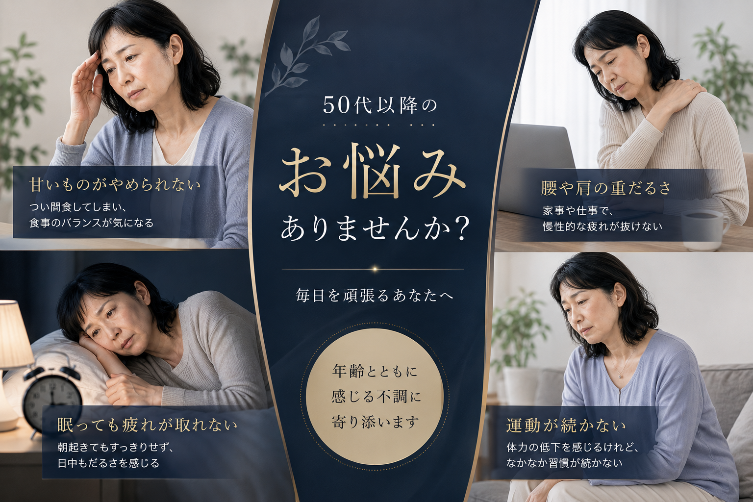 50代女性のお悩みありませんか？